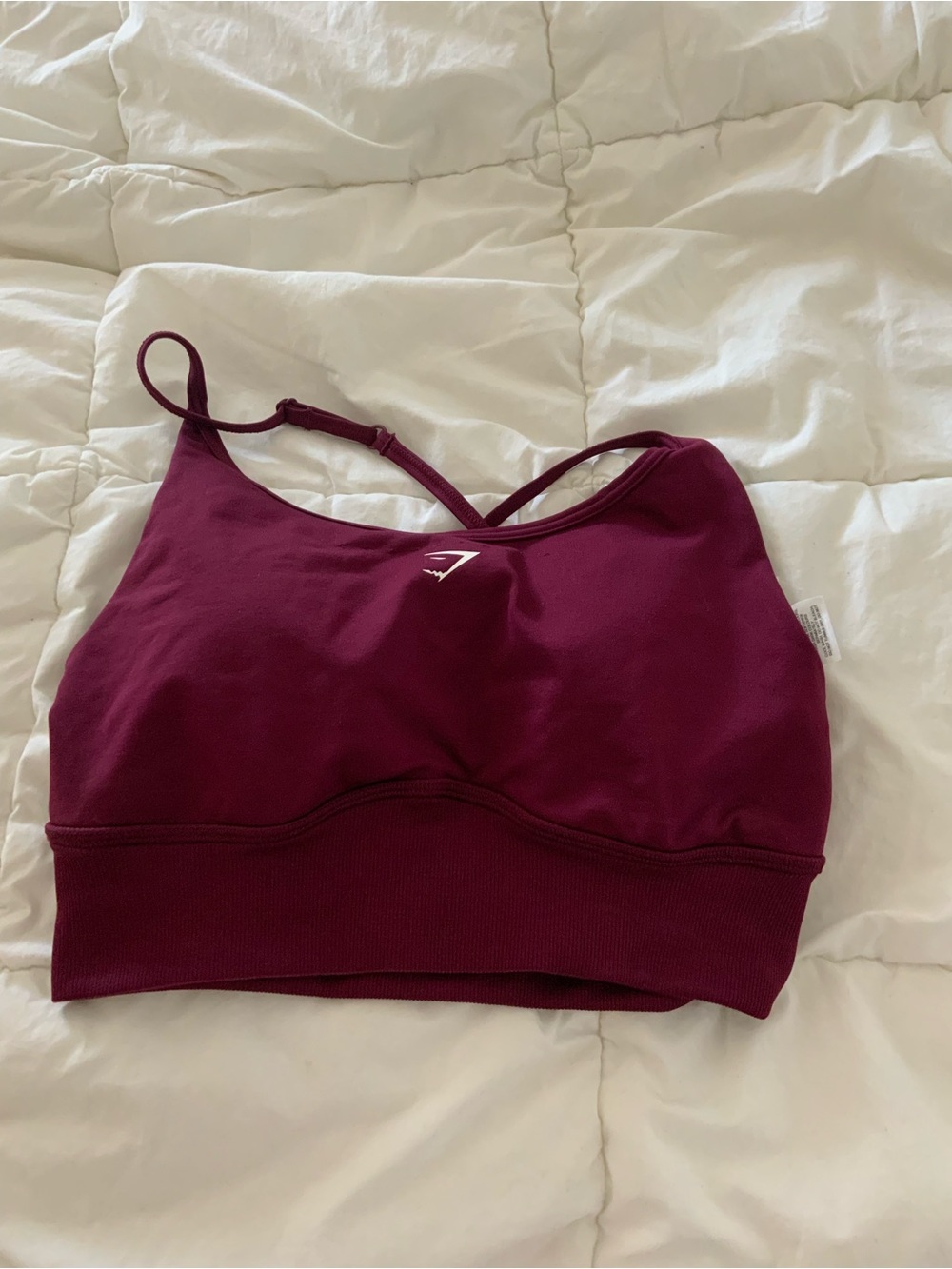 Gymshark Burgundy Low-Impact Seamless Sports Bra